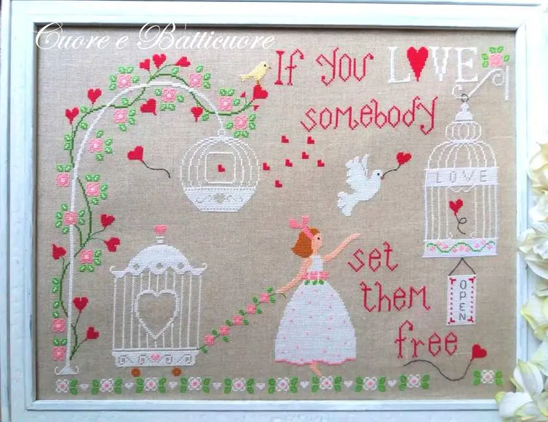 Ocasión Especial If You Love Somebody - Cuore e Batticuore - Esquema Punto Cruz