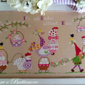 Más Vendido Non è Pasqua senza Uova - Cuore e Batticuore - Esquema Punto de Cruz