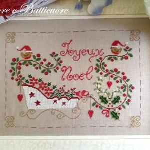 Natale in Slitta - Cuore e Batticuore - Esquema Punto de Cruz Última Oportunidad