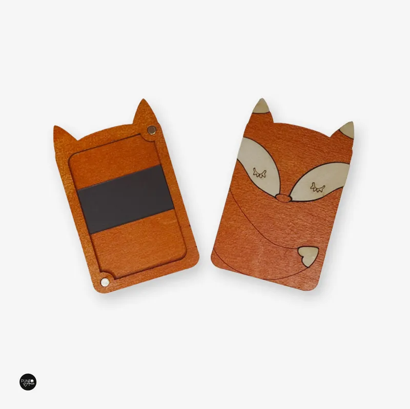 Auténtico Estuche de agujas de madera con imanes - Wizardi KF056/9