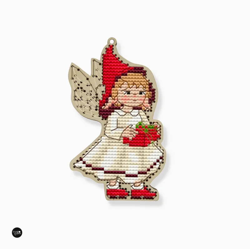 Precio Rebajado Sombrero Rojo de Hadas - Wizardi - Kit de punto de cruz KF022/75