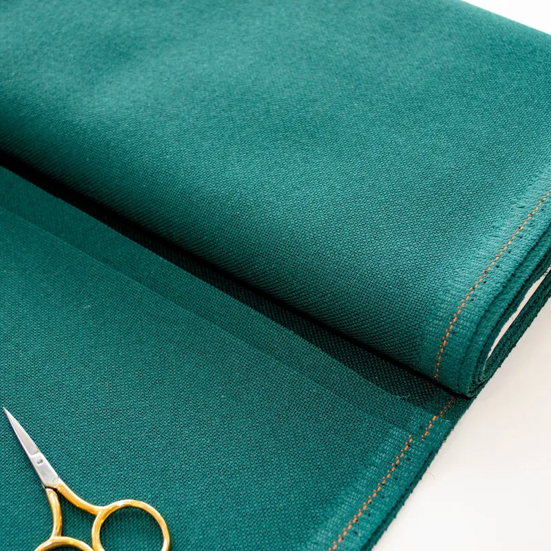 Descuento 3835/647 Tela Lugana 25 ct. Color Dark Green de ZWEIGART tela para punto de cruz - 46x48