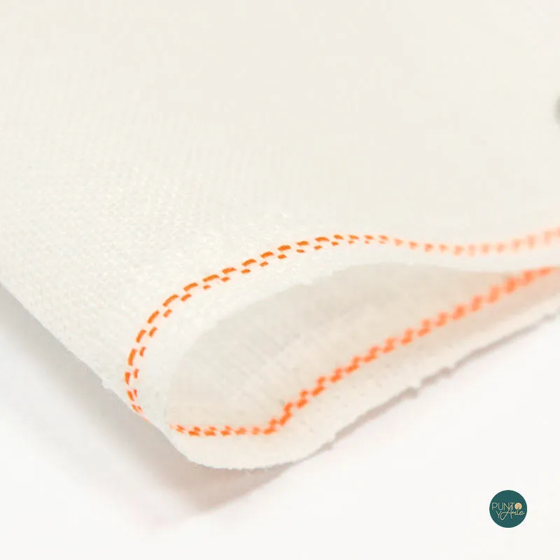 3281/101 Tela Cashel 28 ct. de ZWEIGART 100% lino para punto de cruz - 46x48 Marca Reconocida