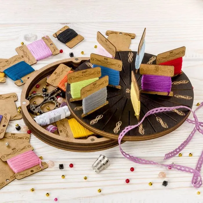 No Te Lo Pierdas FLZB(N)-059 Caja para manualidades. Organizador para hilos