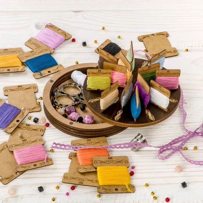 Premium FLZB(N)-052 Caja para manualidades. Organizador para hilos