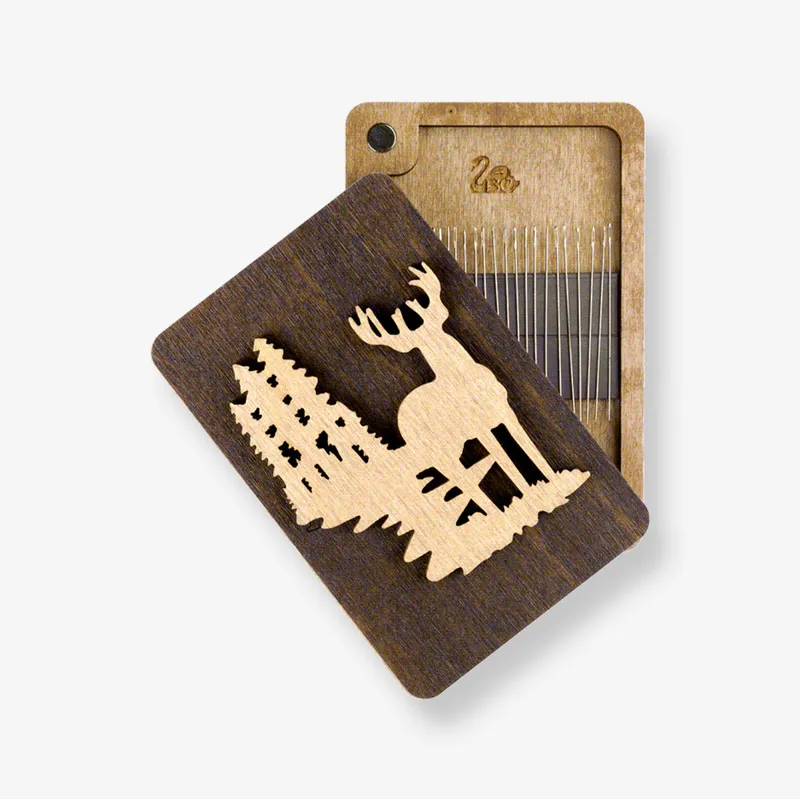 Estuche Magnético 'Alce en el Bosque' FLZB(N)-031 para Agujas - Volshebnaya Strana De Moda