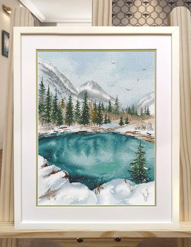 Directo De Fábrica Kit de punto de cruz. Altai. Geyser Lake - 1556 OVEN