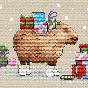 Envío Internacional Surprise from a capybara - SM-747 MP Studia - Kit de punto de cruz