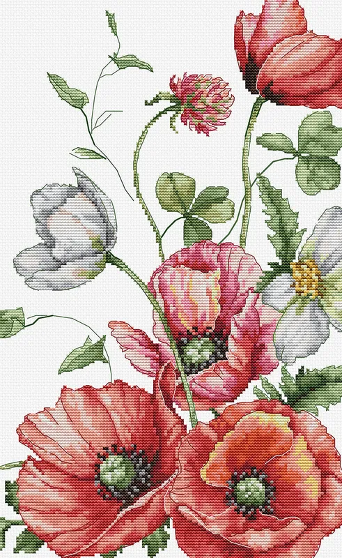 Gran Oferta Kit de Punto de Cruz - The Field Poppies - B7020 Luca-S