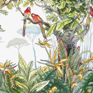 Kit de Punto de Cruz "Tiempo en la Jungla" - LETISTITCH L8071 Devolución Gratuita