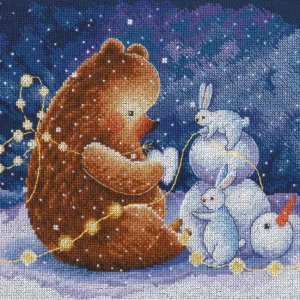 Kit de Punto de Cruz "Snow Heart" - RTO M948 Envío Inmediato