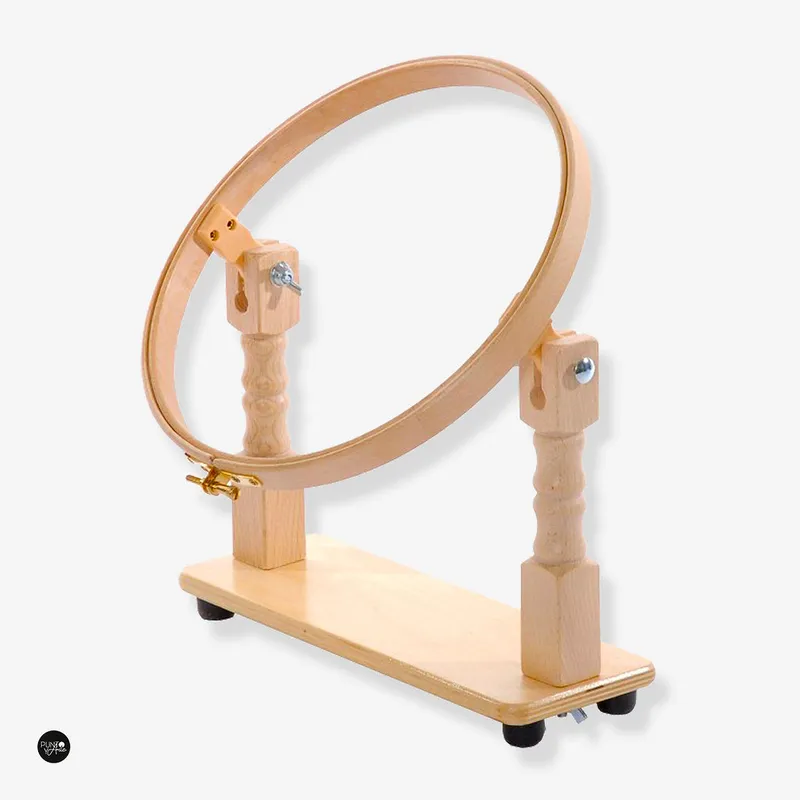 Aro con Soporte de Mesa ELBESEE de 20 cm - Bastidor Práctico para Bordado Envío Exprés