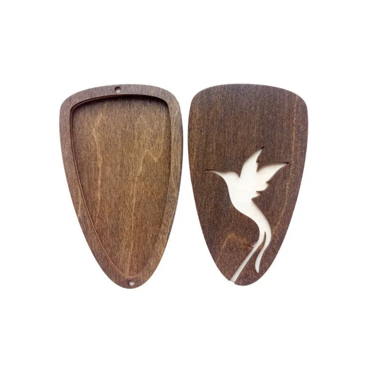 Hummingbird. Cajita Organizadora de Madera para Tijeras - Wizardi KF058/54 Barato