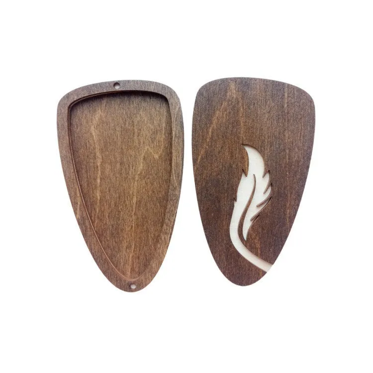 Popular Feather. Cajita Organizadora de Madera para Tijeras - Wizardi KF058/51