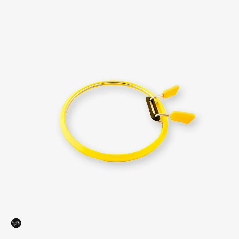 Venta Final Bastidor Flexible Nurge 160 en Amarillo: Ilumina Tus Proyectos de Bordado con Facilidad y Precisión - 160-3 - (Ø) 58 mm