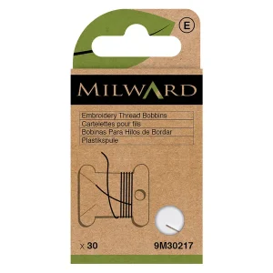 Pack de 30 Bobinas de Plástico Milward: Organiza tus Hilos de Bordar Más Vendido