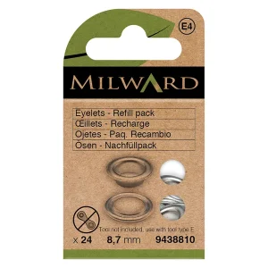 Hecho A Mano Pack de 24 Ojetes de Recambio Milward de 8.7 mm