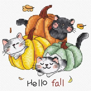 Certificado Kit de Punto de Cruz "Hello Fall" - Letistitch L8078
