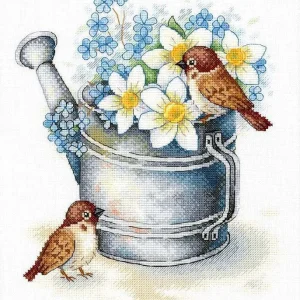 Daffodil Lovers - SA-026 MP Studia - Kit de punto de cruz Gran Oferta