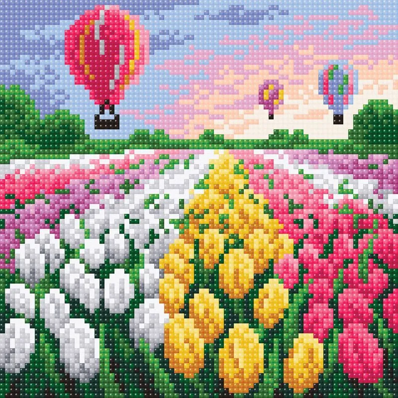 Campo de tulipanes. Brill Art MC-023. Kit de Punto Diamante Rebajas