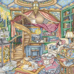 Promoción Home Library - L8084 LETISTITCH - Kit de Punto de Cruz