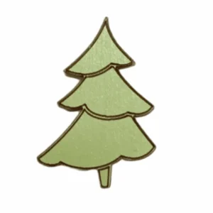 Solo Hoy Imán para Agujas 'Árbol de Navidad Verde' - Accesorio de Madera Wizardi KF059/53