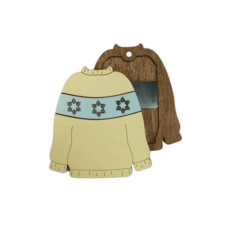 Promoción Yellow sweater. Estuche para agujas de madera con imán de Wizardi KF056/80