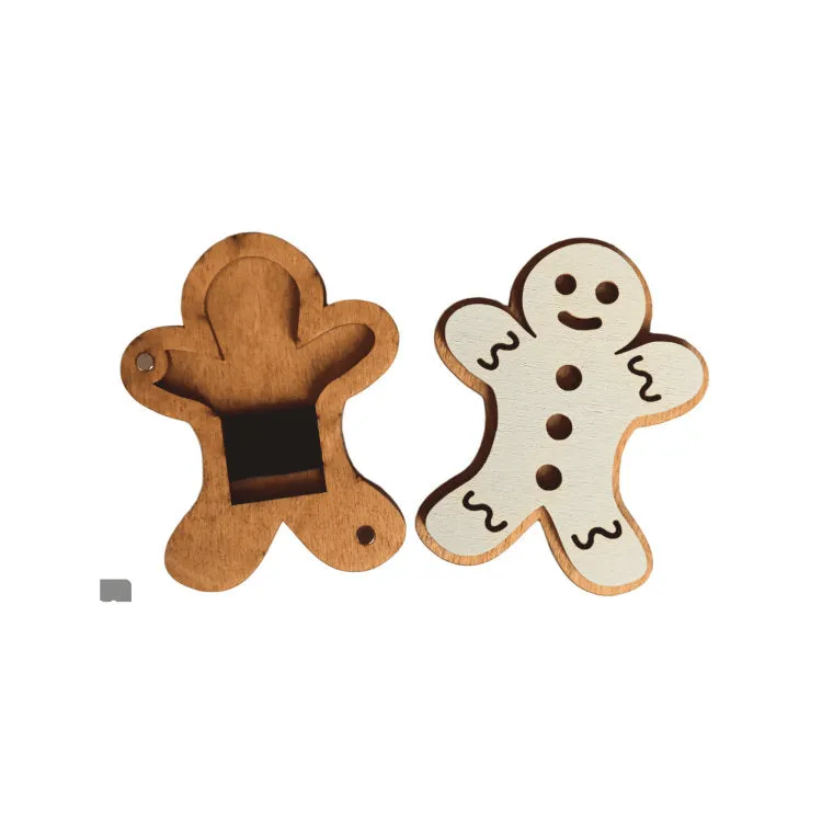 Galleta. Estuche para agujas de madera con imán de Wizardi KF056/77 Exclusivo