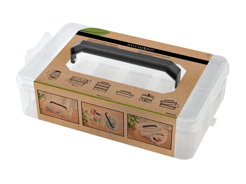 Más Vendido Caja Organizadora Ampliable Milward con Bandejas y Asa