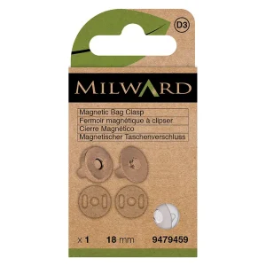 Liquidación Cierre Magnético Milward Silver para Bolsos y Accesorios - 18 mm