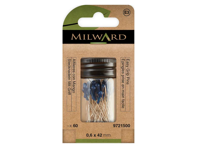 Directo De Fábrica Pack de 60 Alfileres Milward 9721500 con Mango de Plástico - 0.6 x 42 mm