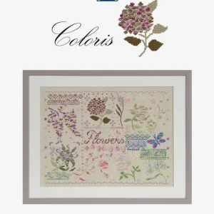 Flores Coloris - DMC - Grafico de Punto de Cruz Tendencia