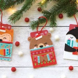 Kit de Adornos Navideños de Fieltro "Abrazos de Navidad" - Dimensions 72-08291 Precio De Oferta