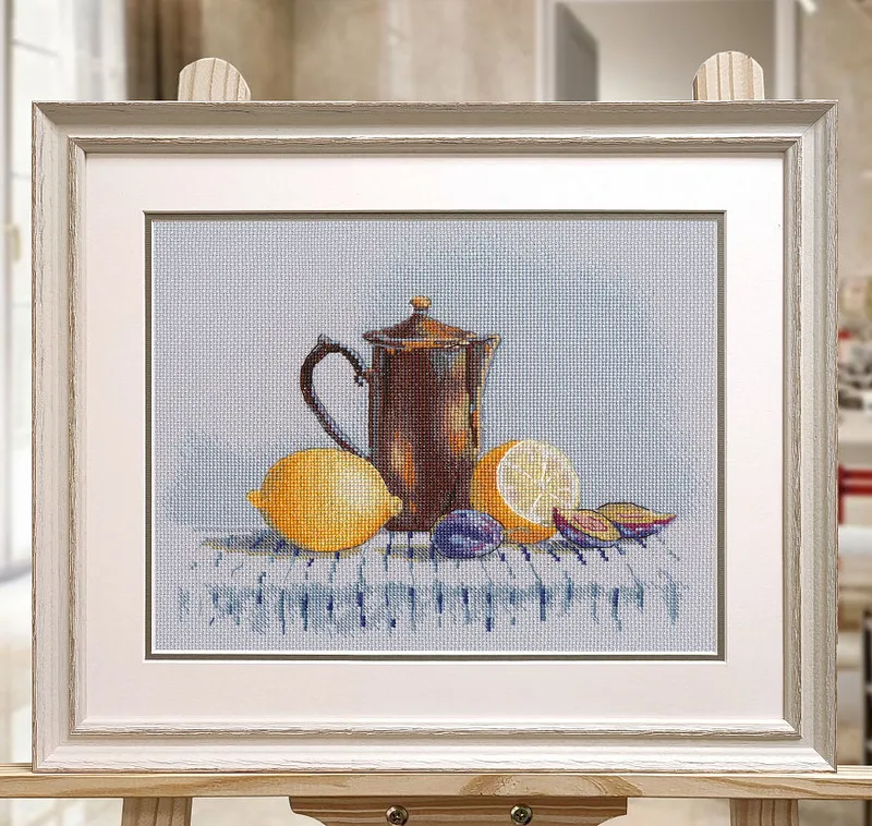 Envío Inmediato Kit de punto de cruz. Still life - 1578 OVEN