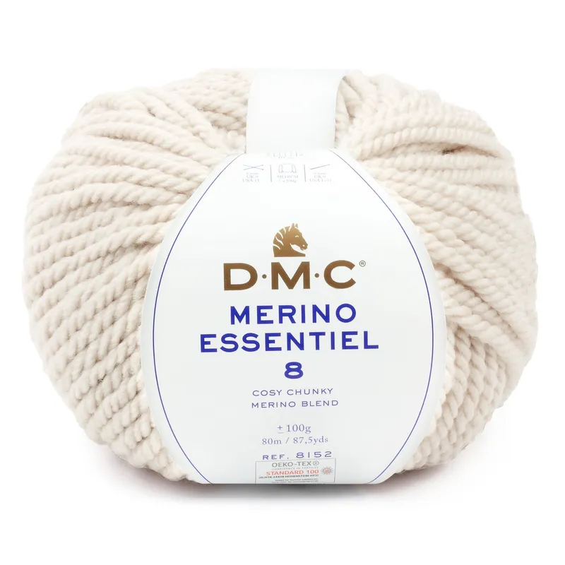 DMC Merino Essentiel 8 - Lujo y Calidez para tus Creaciones de Tricot - 850 Original