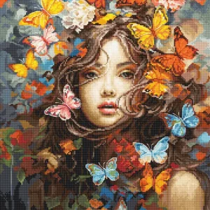 Kit de Punto de Cruz 'Magia de Mariposas' de Luca-S - BU5043 Descuento