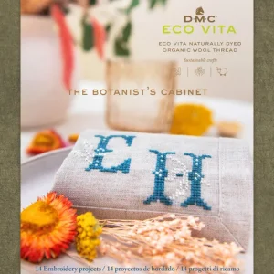 Precio Reducido Colección Botánica Eco Vita: Hilos de Lana Orgánica y Patrones de Bordado Natural