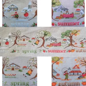 Envío Inmediato CV 200 Le stagioni - Gráfico Punto de Cruz - Serenità di Campagna