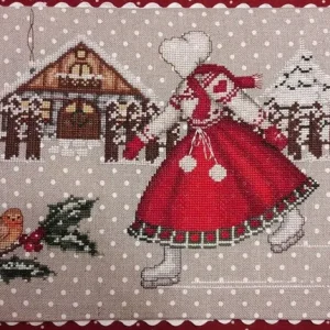 Marca Reconocida CV 97 Pattinata sul Ghiaccio - Gráfico Punto de Cruz - Serenità di Campagna