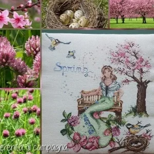 Solo Por Tiempo Limitado CV 119 Spring - Gráfico Punto de Cruz - Serenità di Campagna