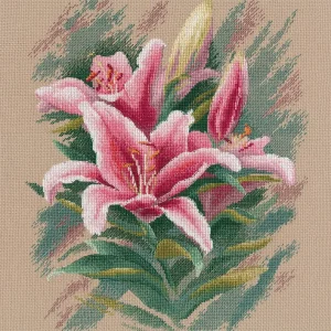 Entrega Rápida kit de punto de cruz "LILIES" S1591