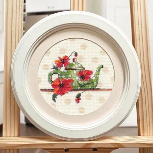 Kit de Punto de Cruz "Miniatura de Té" S1586 de Oven Alta Calidad