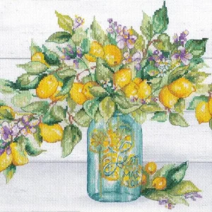 Kit de Punto de Cruz "Bote de Limones" D70-35442 de Dimensions Nuevo Modelo