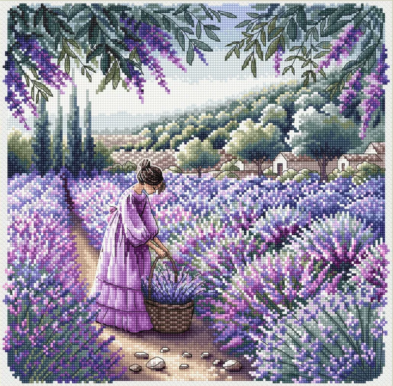 Última Oportunidad Kit de Punto de Cruz "Perfume de Provenza" - P031 AVA Stitch