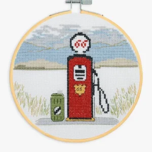 Marca Reconocida Kit de Punto de Cruz "Surtidor de Gasolina Americano" de DMC