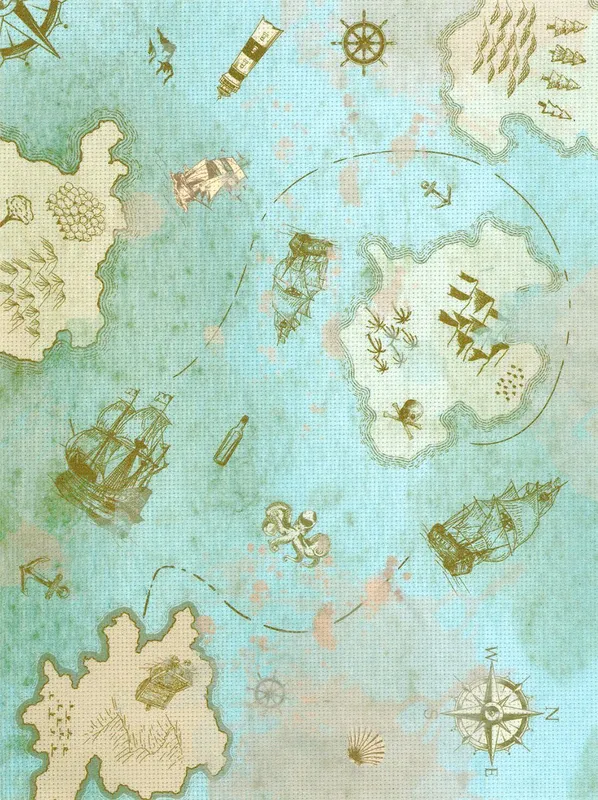 Tela de diseño Aida18 40x30 SKD-218 de MP Studia Moderno