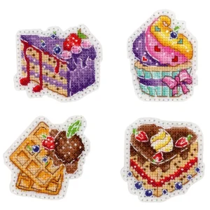 Súper Precio Kit de punto de cruz "Postre. Iconos. Imánes" ST-1074 MP Studia