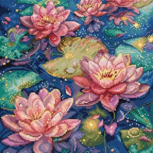 Kit de Punto de Cruz de Letistitch - L9910 Water Lily Alta Calidad