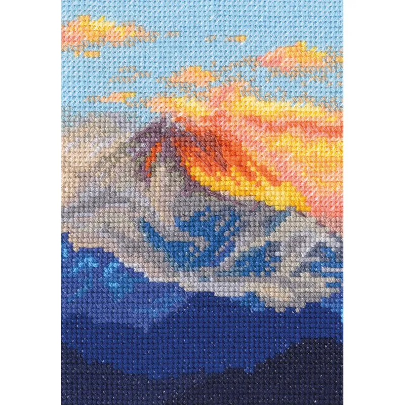 Últimas Unidades Kit de Punto de Cruz Contado - Atardecer en la Montaña RTO C419