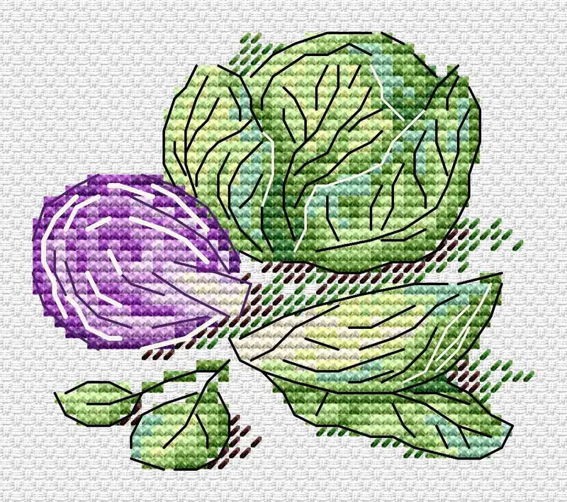 Rebajas Kit de Punto de Cruz MP Studia - "Cabbage" (SM-789)